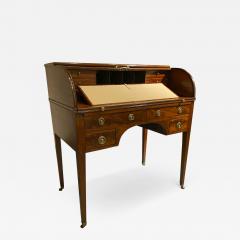 George III Mahogany Tambour Desk - 3801158