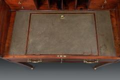 George III Mahogany Tambour Writing Table - 3239190