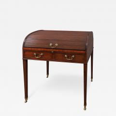 George III Mahogany Tambour Writing Table - 3242624