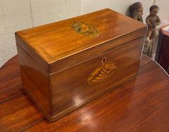 George III Mahogany Tea Caddy - 2555640