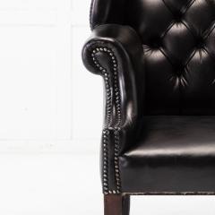 George III Mahogany Wingback Armchair - 3606215