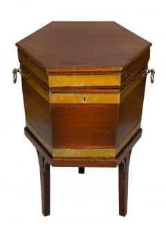 George III Mahogany and Brass Wine Cooler - 4137655