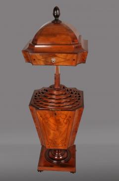 George III Mahogany and Ebony Inlaid Cutlery Urn - 4686646