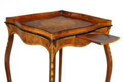 George III Mahogany and Inlaid Kettle Stand - 4129467