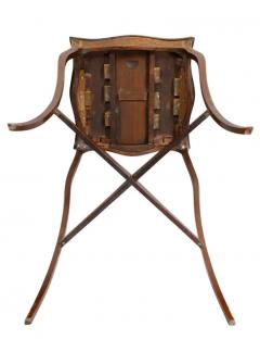George III Mahogany and Inlaid Kettle Stand - 4129471