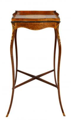 George III Mahogany and Inlaid Kettle Stand - 4129473