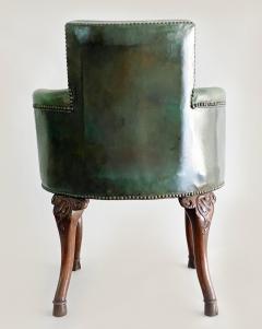 George III Mahogany and Leather Armchair - 2102895