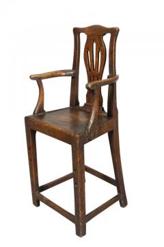 George III Oak Childs High Chair - 4144462
