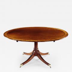 George III Oval Cross Banded Mahogany Breakfast Table - 2552450