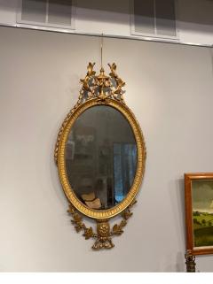 George III Oval Giltwood Mirror 18th Century - 2549808