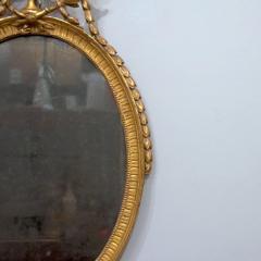 George III Oval Giltwood Mirror 18th Century - 2549857