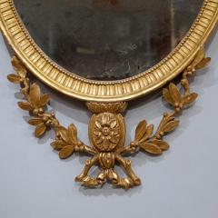 George III Oval Giltwood Mirror 18th Century - 2549858