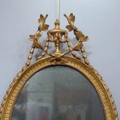 George III Oval Giltwood Mirror 18th Century - 2549872