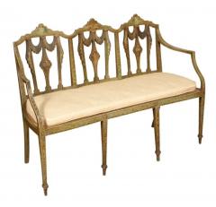 George III Painted Settee - 4136979