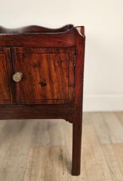 George III Period Ebony Inlaid Mahogany Commode England circa 1790 - 3399486