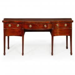 George III Period Inlaid Mahogany Serpentine Sideboard English ca 1790 - 4409623