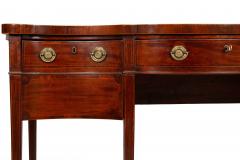 George III Period Inlaid Mahogany Serpentine Sideboard English ca 1790 - 4409629