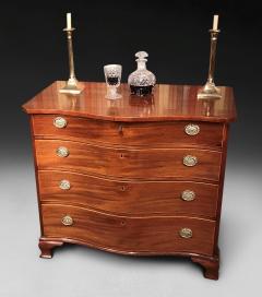 George III Period Mahogany Serpentine Fronted Chest - 4478315