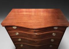 George III Period Mahogany Serpentine Fronted Chest - 4478316