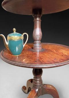 George III Period Mahogany three tier Dumb Waiter - 4629390