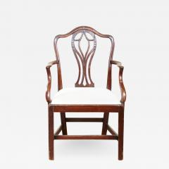 George III Provincial Mahogany Armchair - 1987755