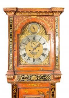 George III Red Japanned Tall Case Clock - 4757798