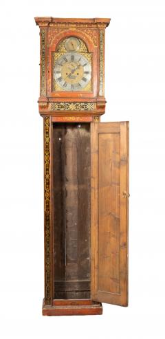 George III Red Japanned Tall Case Clock - 4757802