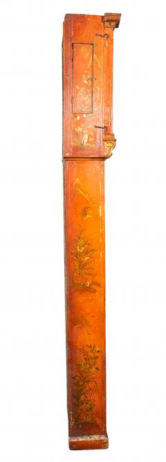 George III Red Japanned Tall Case Clock - 4757804