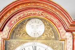 George III Red Japanned Tall Case Clock - 4757811