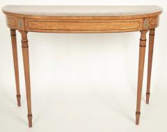 George III Satinwood Demilune - 3422263