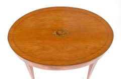 George III Satinwood Inlaid Oval Table c 1790 - 3480650