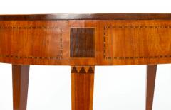 George III Satinwood Inlaid Oval Table c 1790 - 3480653