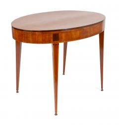 George III Satinwood Inlaid Oval Table c 1790 - 3480654