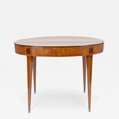 George III Satinwood Inlaid Oval Table c 1790 - 3482159