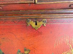 George III Scarlet Japanned Bureau Bookcase - 4253802