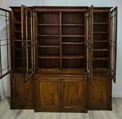 George III Sheraton Breakfront Bookcase in Mahogany England circa 1800 - 3265606