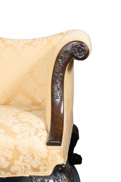 George III Style Camel Back Mahogany Sofa - 4563832