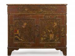 George III Style Chinoiserie Decorated Pedestal Desk England circa 1880 - 1186920