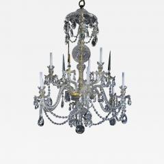 George III Style Cut Crystal Chandelier - 4019997