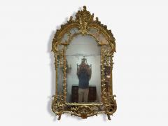 George III Style Giltwood Mirror Monumental Wall Mirrors England 1950s - 4263775