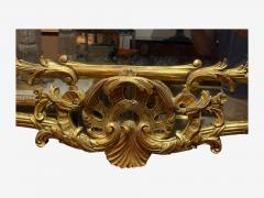 George III Style Giltwood Mirror Monumental Wall Mirrors England 1950s - 4263789