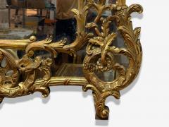 George III Style Giltwood Mirror Monumental Wall Mirrors England 1950s - 4263791