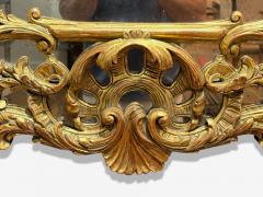 George III Style Giltwood Mirror Monumental Wall Mirrors England 1950s - 4263795
