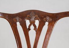 George III Style Mahogany Open Armchairs a Pair - 1892445
