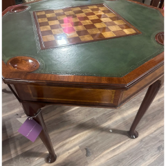 George III Style Octogon Shaped Mahogany Game Table - 3730877