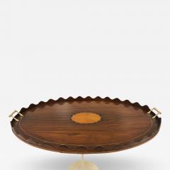 George III Style Rosewood and Inlay Serving Tray - 485078