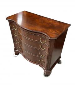 George III Style Serpentine Mahogany Chest of Drawers - 3147024