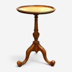 George III Style Small Side Table Burr Walnut United States Early 20th C  - 3968616