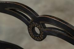 George III Style Sprung Ebonised Oak Parcel Gilt Sofa - 3297773