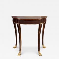 George III Stylw Burton Ching Mahogany Giltwood Console Table W Paw Feet - 4062470